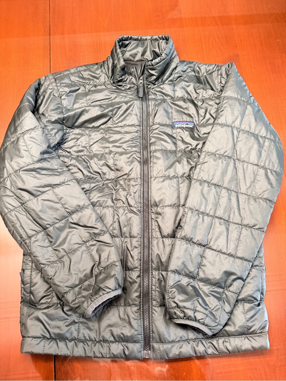 Patagonia Kids Gray Quilted Puffer Jacket